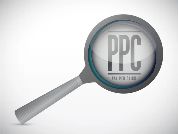 Ppc vergrößern Illustration Design — Stockfoto