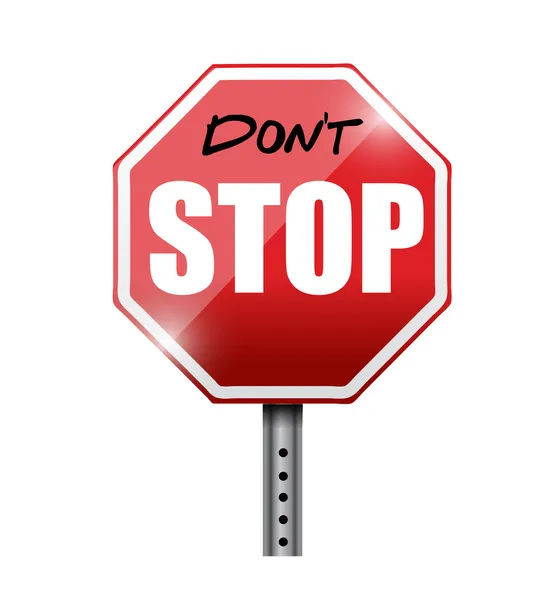 Do not stop illustration design — Stock Photo, Image