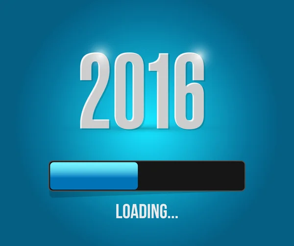2016 loading year bar illustration design — Stock Photo, Image