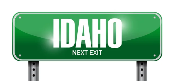 Projekt ilustracja Idaho ulica znak — Zdjęcie stockowe