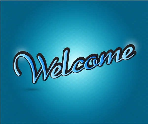 Welcome sign illustration design — Stock Photo, Image