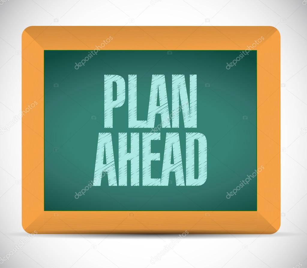 plan ahead message illustration design