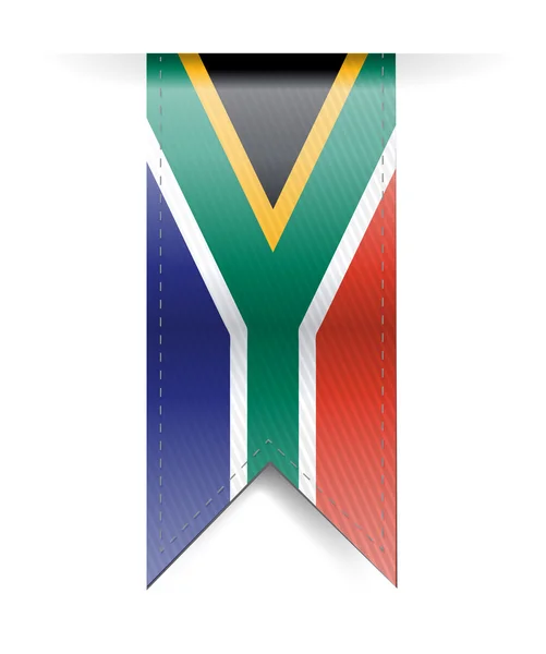 South africa flag banner illustration design — Stock Photo, Image