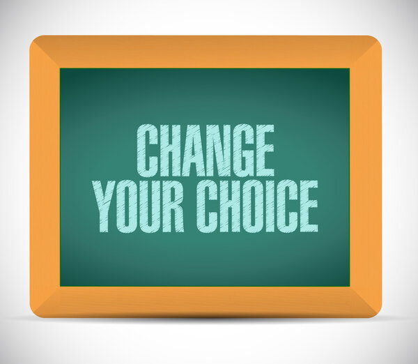 change your choice message illustration