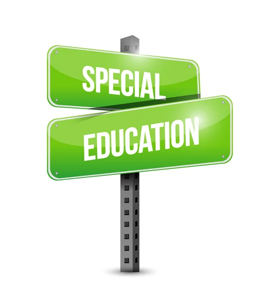 Special education sign post illustration design — Stock Photo, Image