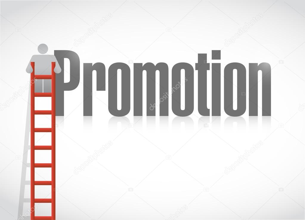 climbing the corporate ladder. promotion