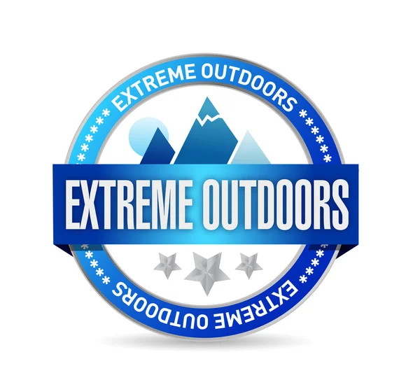 Extreme outdoors seal illustration design — Stock Photo, Image