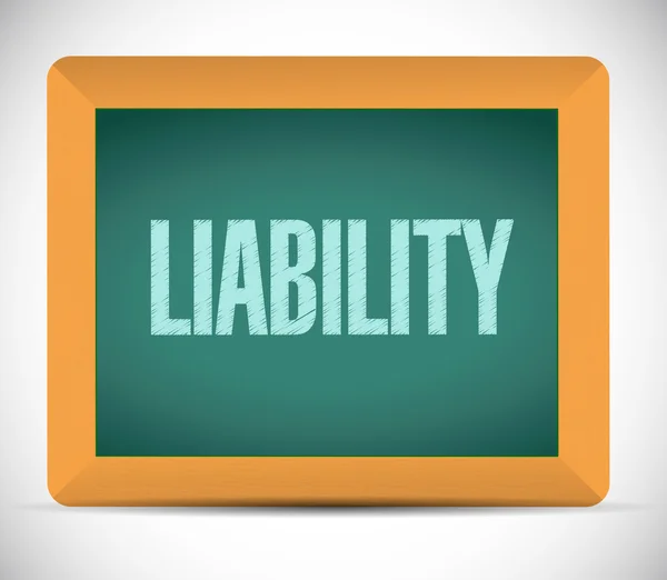 Liability sign message illustration design — Stock Photo, Image