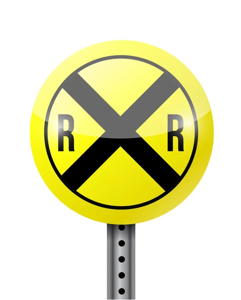 Geçiş uyarı işareti illüstrasyon tasarımı — Stok fotoğraf
