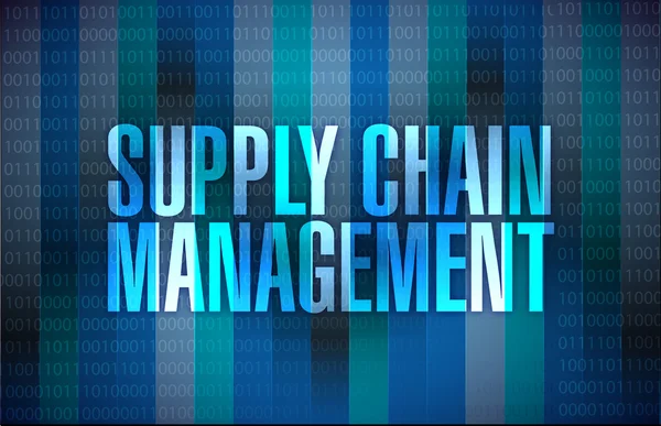 Supply chain management teken illustratie — Stockfoto