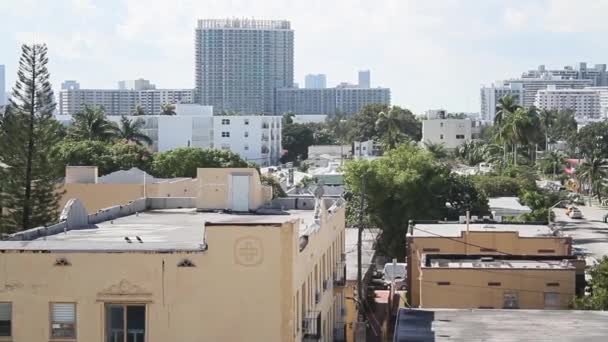 Vista aérea del paisaje Miami florida nosotros — Vídeo de stock