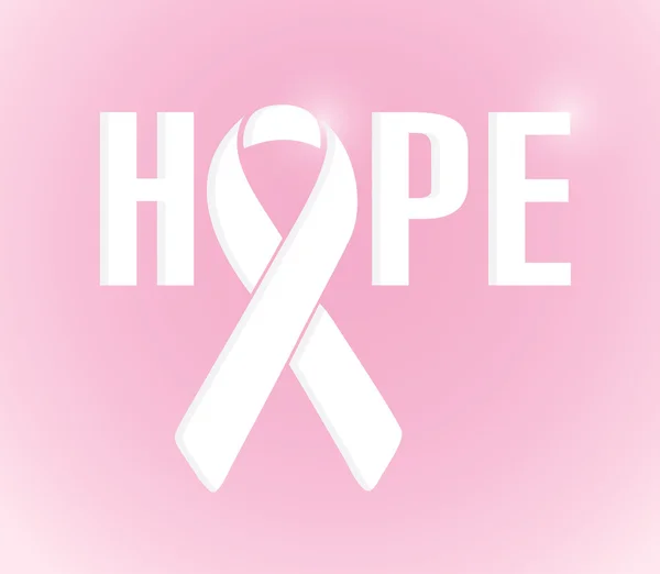 Hope sign and ribbon. illustration design — Stock Photo, Image