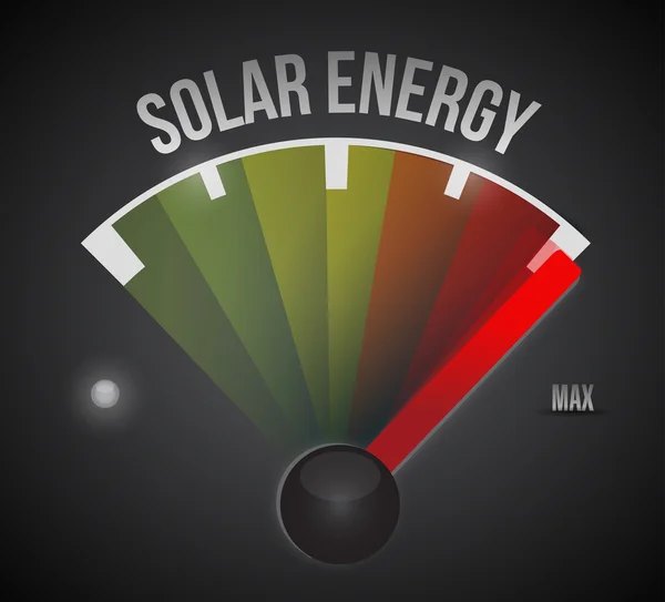 Ηλιακή ενέργεια στο max εικονογράφηση σχέδιο — Φωτογραφία Αρχείου