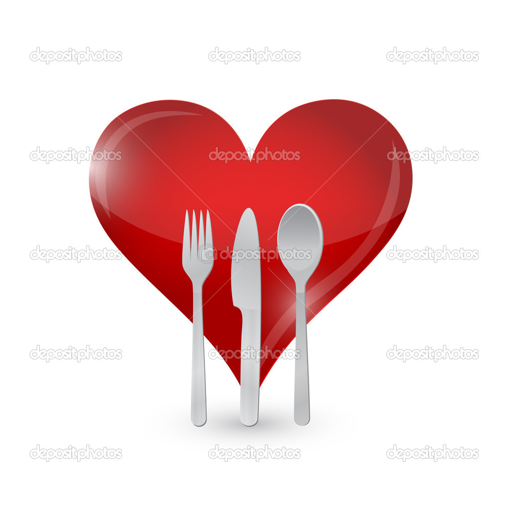 love food concept illustration design