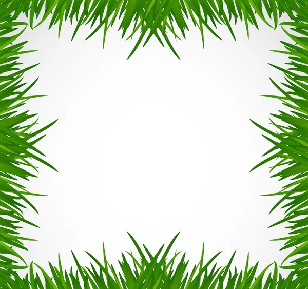 Green grass border illustration design — Stock Photo, Image