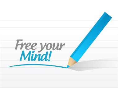 Ücretsiz mind mesaj illüstrasyon tasarımı