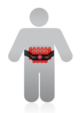 terörist illüstrasyon tasarımı