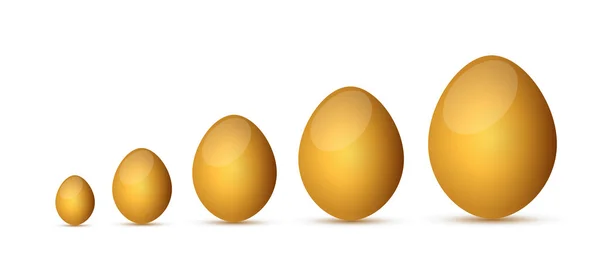 Złote jaja ilustracja projektu — Zdjęcie stockowe