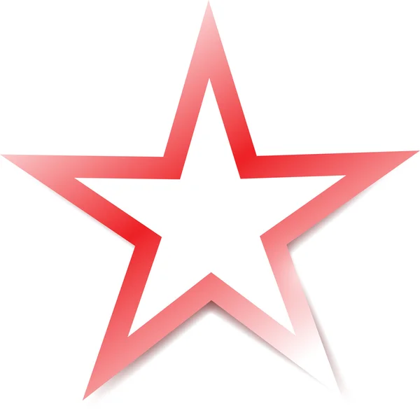 Červená hvězda ilustrace design — Stock fotografie