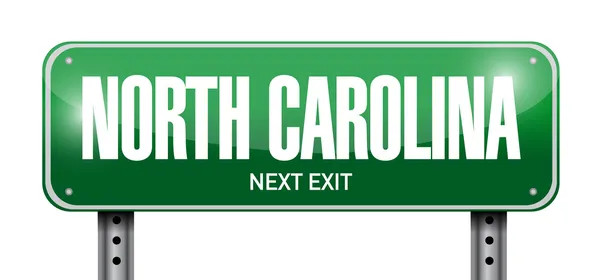North carolina street sign illustration — Stock Photo, Image