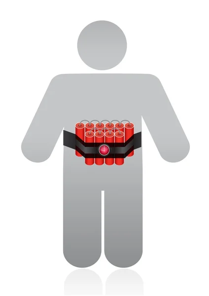 테러 일러스트 디자인 — 스톡 사진