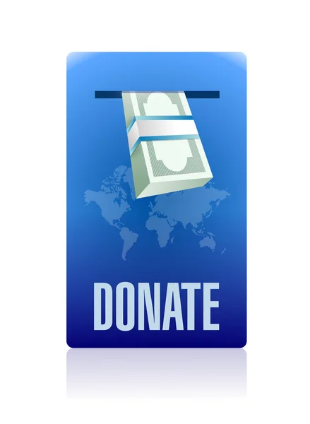 Donate in box illustration design — Stock Photo, Image