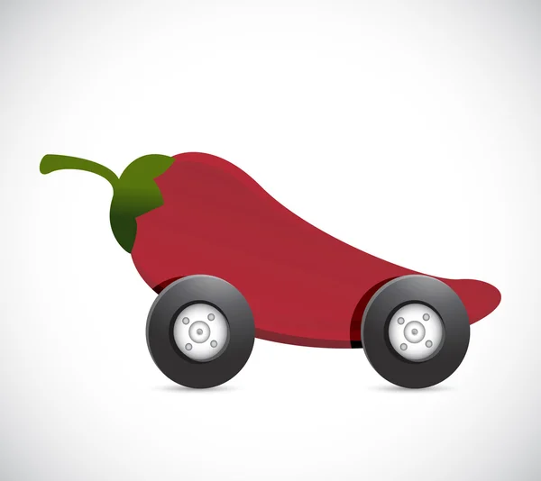 Hot car concept illustration design — Stock Photo, Image