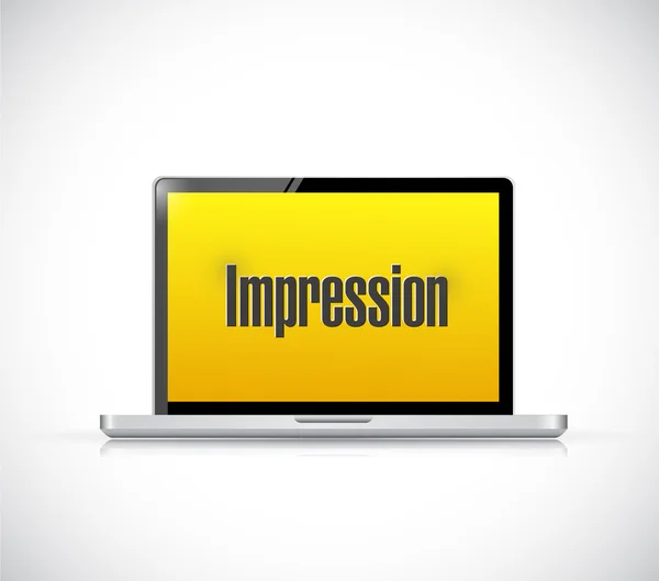 Computer impression sign illustration design — Stock Photo, Image