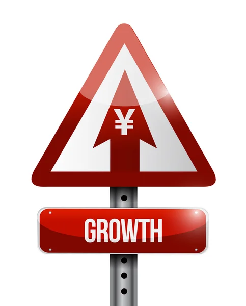 Yen growth sign illustration design — Stock Photo, Image