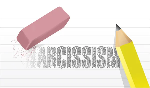 Erase narcissism concept illustration design — Stock Photo, Image