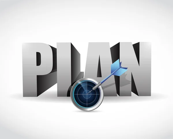 Planificar su negocio objetivo. concepto —  Fotos de Stock