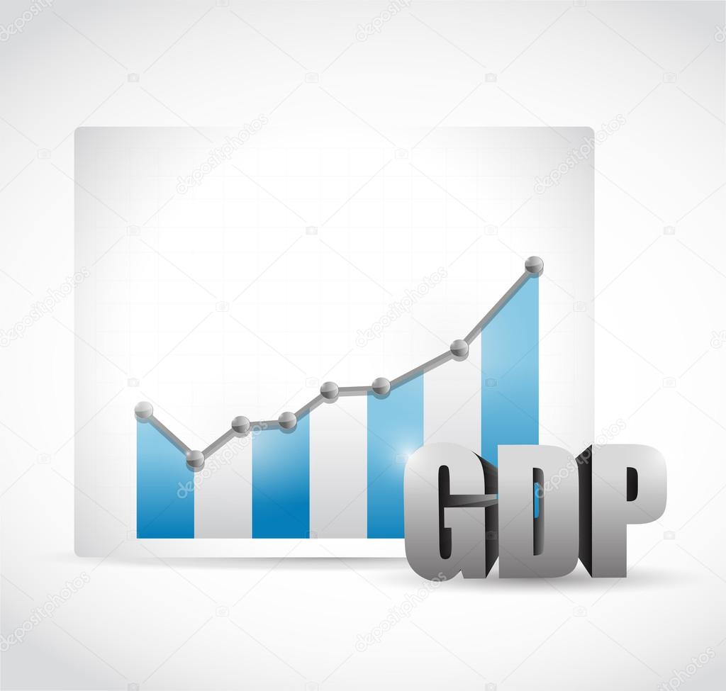 gdp business graph illustration