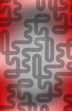 Kırmızı ve gri çizgiler çizim tasarlamak