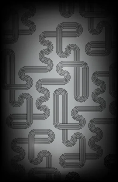 Ilustración de líneas abstractas en negro y gris —  Fotos de Stock