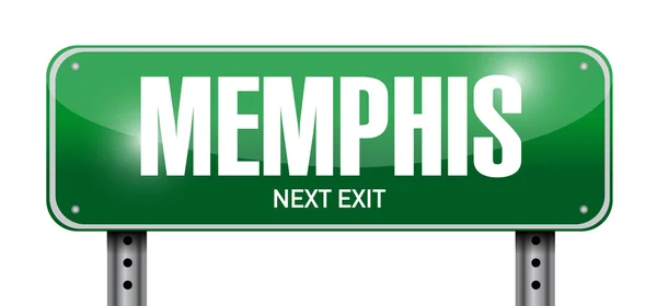 Memphis skylten illustration design — Stockfoto