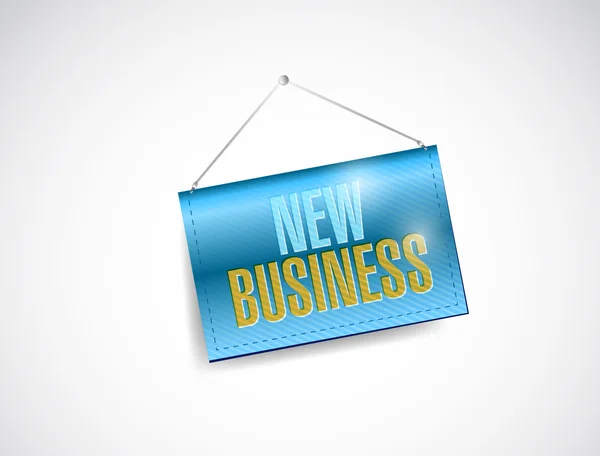 New business hanging sign illustration — Stock Photo, Image