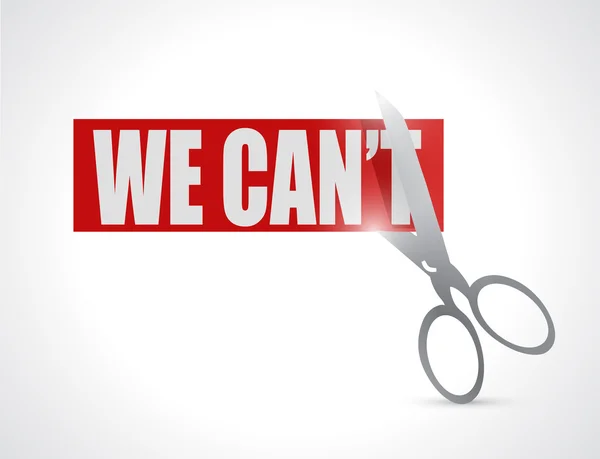 We can cut concept illustration design — Stock Photo, Image