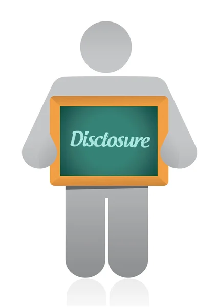 Disclosure sign illustration design — Stock Photo, Image