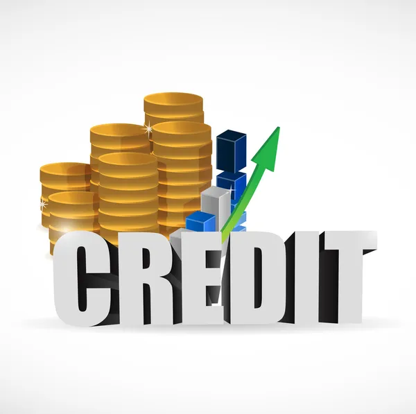 Business credit teken afbeelding ontwerp — Stockfoto