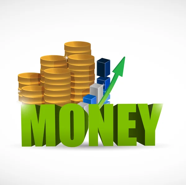 Concepto de dinero ilustración diseño — Foto de Stock
