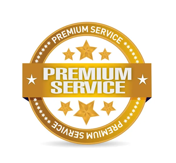 Service premium sceau d'or illustration design — Photo