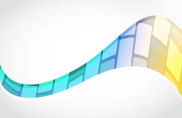 Diseño de ilustración de onda tecnológica colorida — Foto de Stock