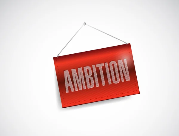 Ambition hanging banner illustration design — Stock Photo, Image