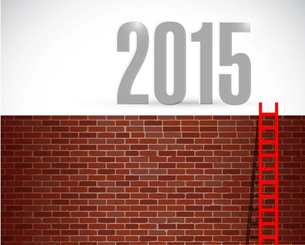 2015 yılı için merdiven. resim tasarım — Stok fotoğraf