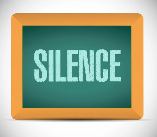 Silence sign illustration design — Stock Photo, Image