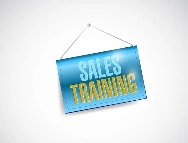 Sales training banner sign illustration design — Stock Photo, Image