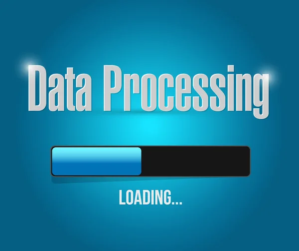 Loading data processing illustration design — Stock Photo, Image