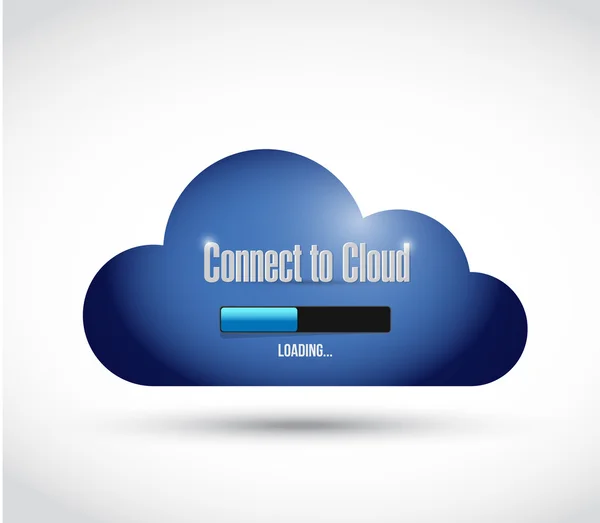 Connect to cloud illustration design — Stock Photo, Image