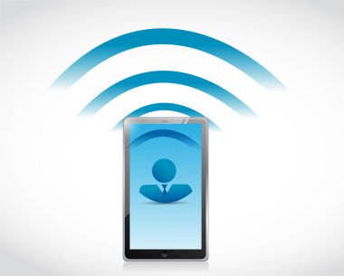 Tablet insanlar bağlantısı çizimi