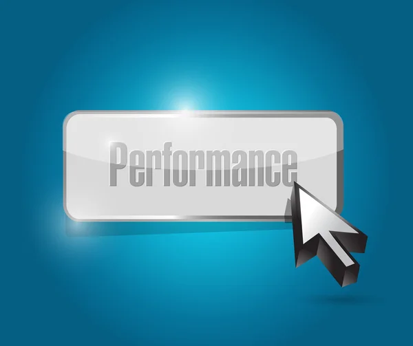 Performance button illustration design — Stock Photo, Image